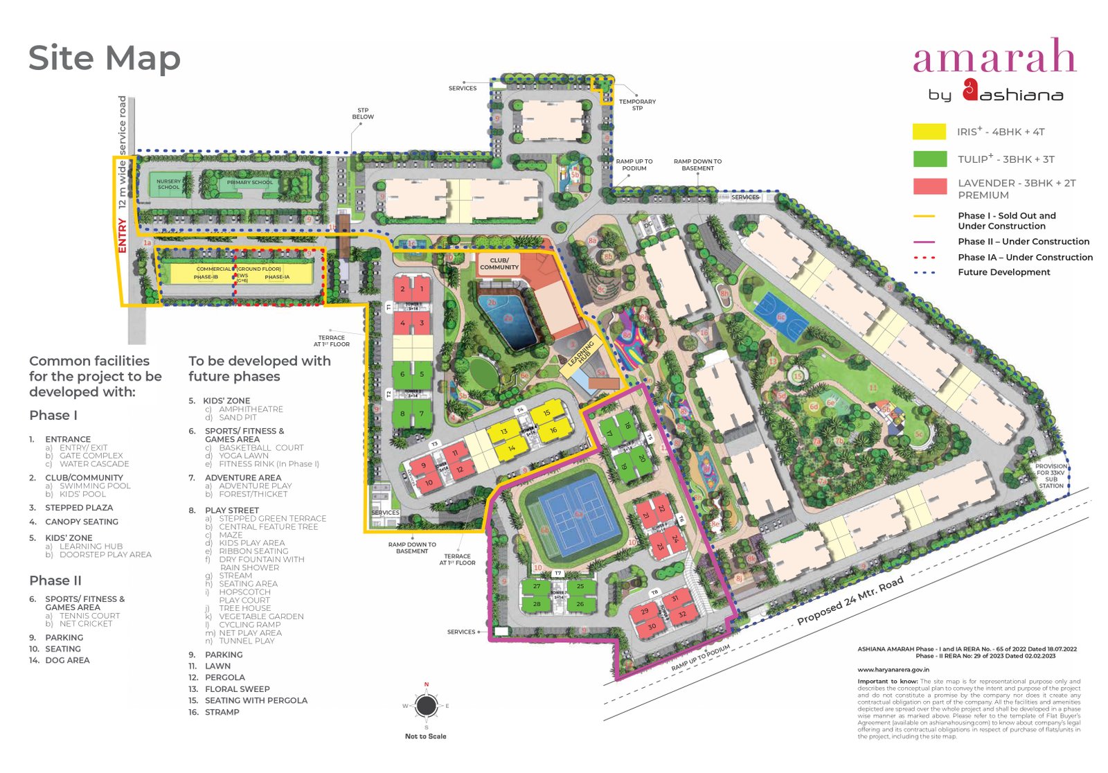 site plan of Ashiana Amarah 93 Residences Gurgaon